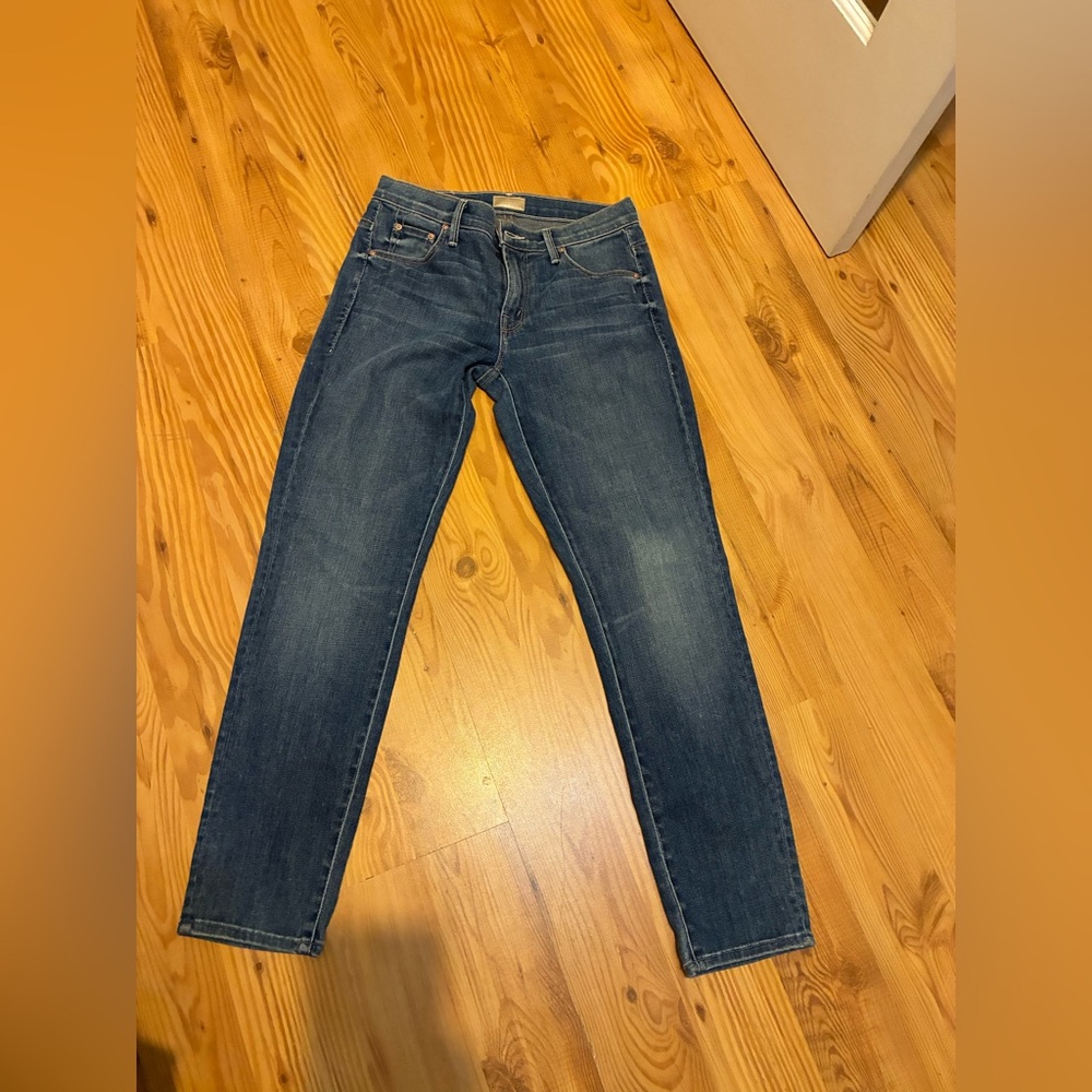 MOTHER Denim Jeans in Blue wash soft skinny Not Skinny Sz 25